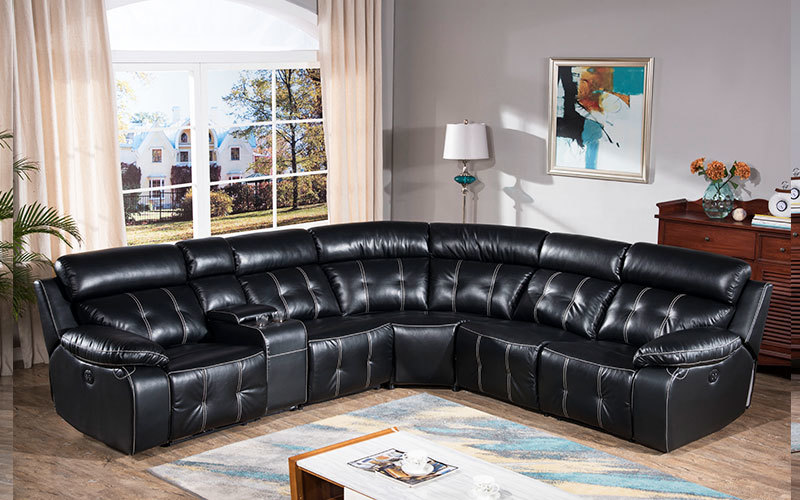 Contemporary Manual Sectional Living Room Recliner Sofa Couch Supply