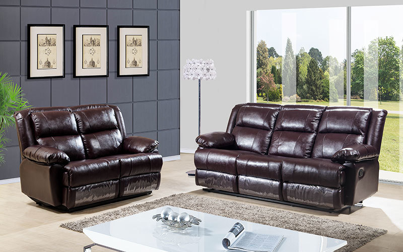 Contemporary Living Room Furniture Manual Recliner Sofa Sets Supply